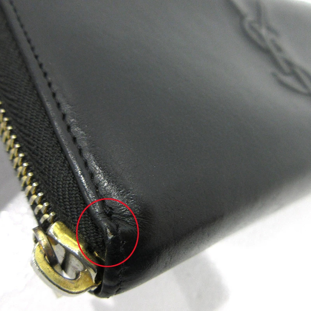 SAINT LAURENT Round Zip Long Wallet Black - Picture 12 of 12